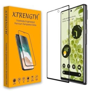 Advanced HD+ Tempered Glass Gorilla Screen Protector Designed for Google Pixel 8 - Edge to Edge Full Screen Coverage with Easy Installation Kit (Anti-Scratch)